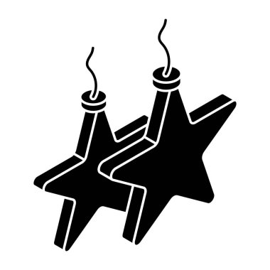 Beyaz arkaplanda izole edilmiş yıldızların vektör tasarımı 