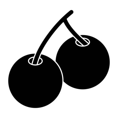 Kirazın yaratıcı tasarım simgesi