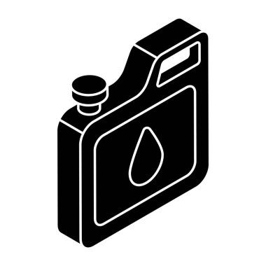 Yağ tenekesinin yaratıcı tasarım simgesi