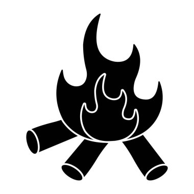 Şenlik ateşinin renkli tasarım ikonu