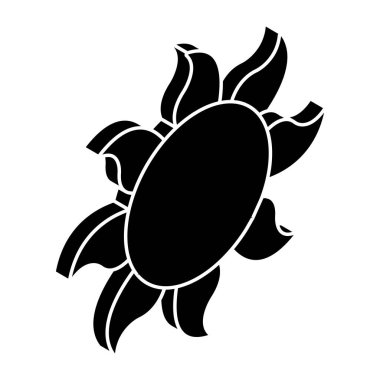 An icon design of sunflower  clipart