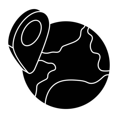 Creative design icon of global location 