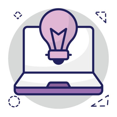 Çevrimiçi fikrin moda tasarım simgesi 