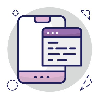 Trendy design icon of web content 