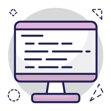 Modern design icon of web design 