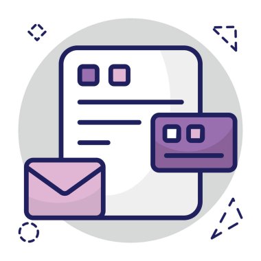 Postanın yaratıcı tasarım simgesi