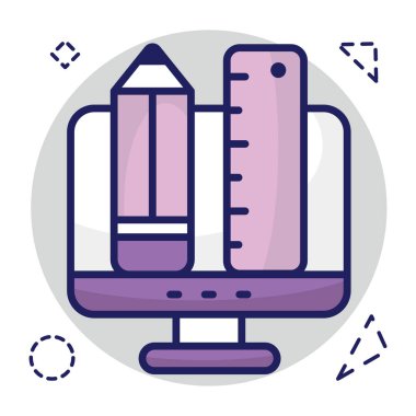 Modern design icon of web design 