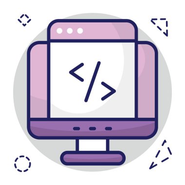 Modern design icon of web design 