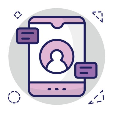 Mobil sohbetin önsezi indirme simgesi 