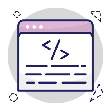 Modern design icon of web design 