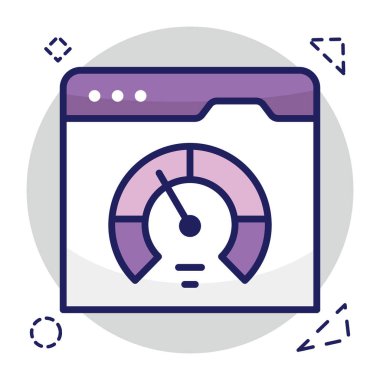 Web Hız Testinin güzel bir tasarım simgesi