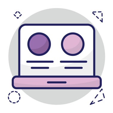 Modern design icon of web design 