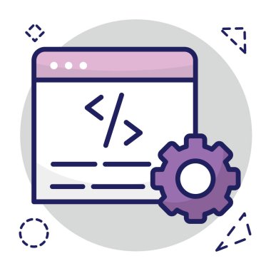 Modern design icon of web design 