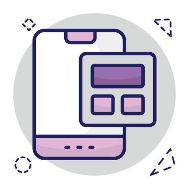 Web tasarımının moda tasarım simgesi 