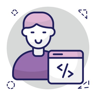 Modern design icon of web design 