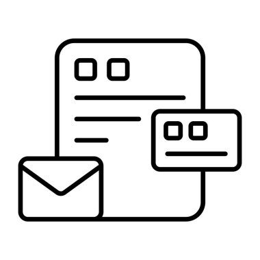 Postanın yaratıcı tasarım simgesi