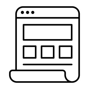 Modern design icon of web design 