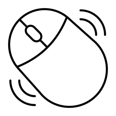 Bir düz tasarım fare simgesi 