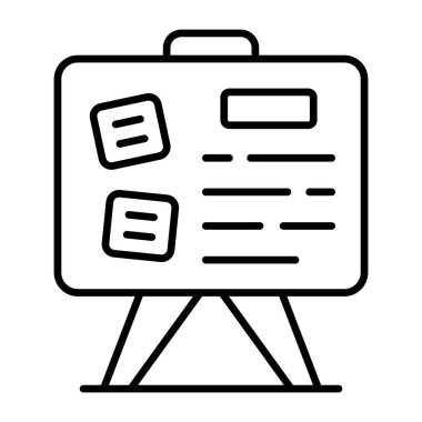 Uyarı panosunun moda tasarım simgesi 