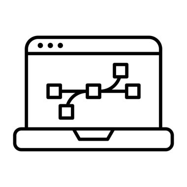 Modern design icon of web design 