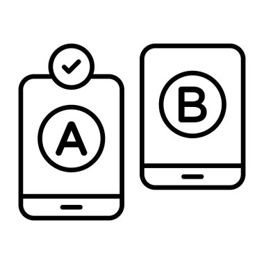 A / b testinin vektör tasarımı 