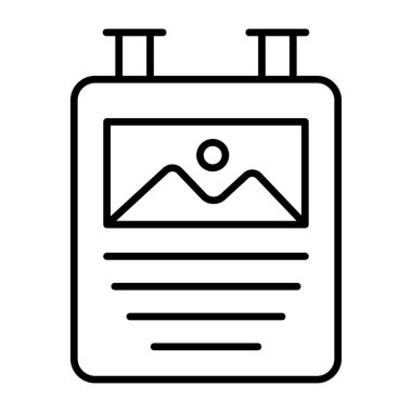 Beyaz arkaplanda izole edilmiş fotoğrafın bir simge tasarımı 