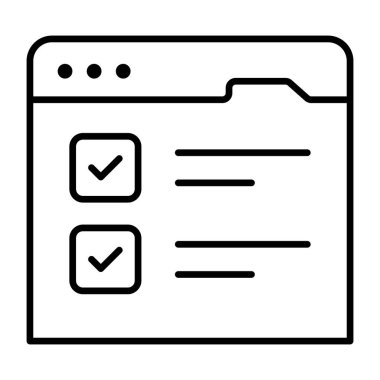 Kontrol listesinin premimium indirme simgesi 