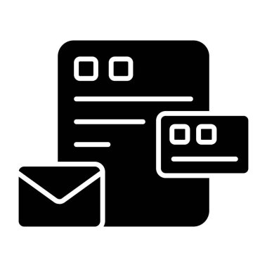 Postanın yaratıcı tasarım simgesi