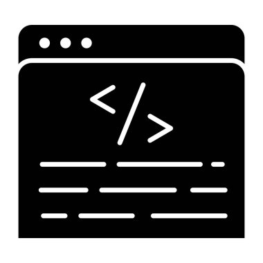 Modern design icon of web design 