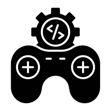 Oyun geliştirmenin modern tasarım simgesi 
