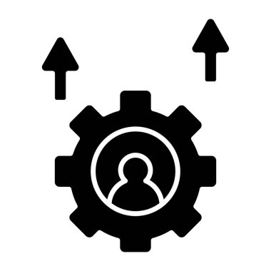 Çalışan ayarı simgesini gösteren dişli Avatar