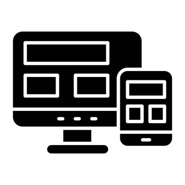 Modern design icon of web design 