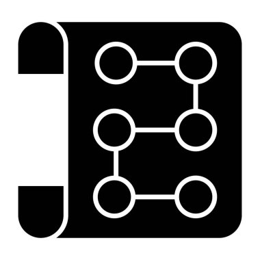 Hiyerarşinin kavramsal düz tasarım simgesi