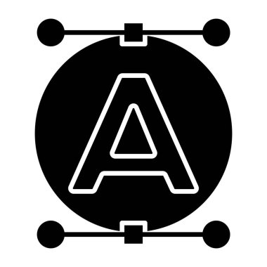      Yazı tipi aracının modern biçim simgesi 