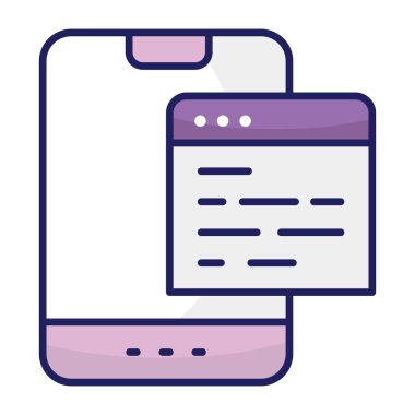 Trendy design icon of web content 