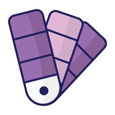      A creative design vector of paint swatches 