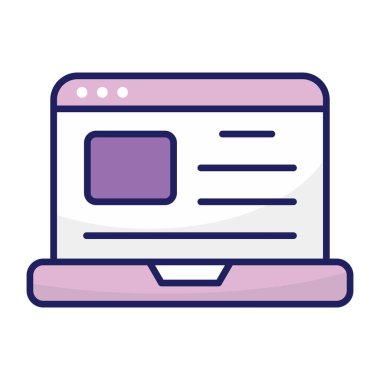 Modern design icon of web design 