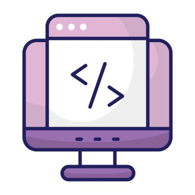 Modern design icon of web design 