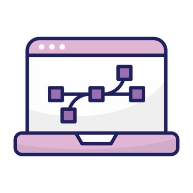 Modern design icon of web design 