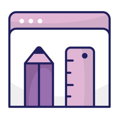 Modern design icon of web design 