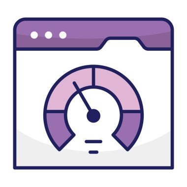 Web Hız Testinin güzel bir tasarım simgesi