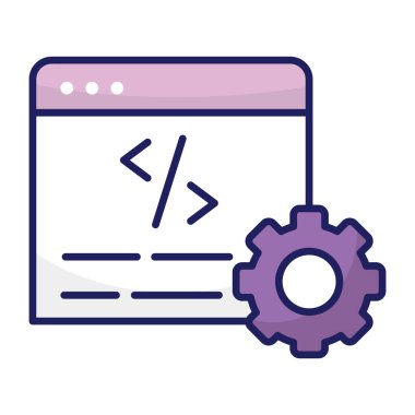 Modern design icon of web design 