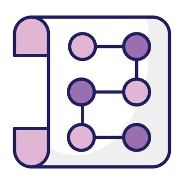 Hiyerarşinin kavramsal düz tasarım simgesi