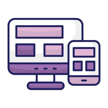 Modern design icon of web design 