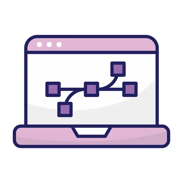 Modern design icon of web design 