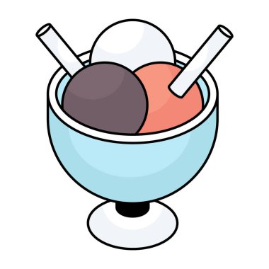 Dondurma kasesinin modern tasarım simgesi