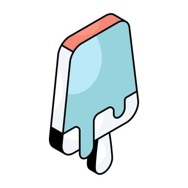 Buz popunun modern tasarım simgesi