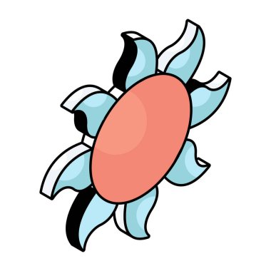 Ayçiçeğinin bir simge tasarımı 