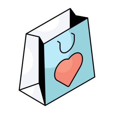 Favori alışveriş için modern tasarım simgesi 