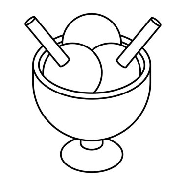 Dondurma kasesinin modern tasarım simgesi